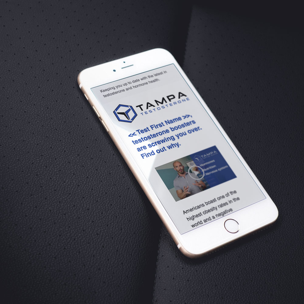 Tampa Testosterone: Email Marketing