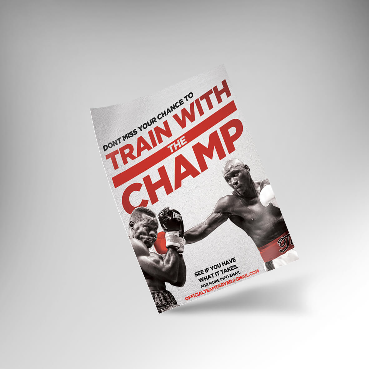 Antonio Tarver, World Champion Boxer: Promotional Flyer